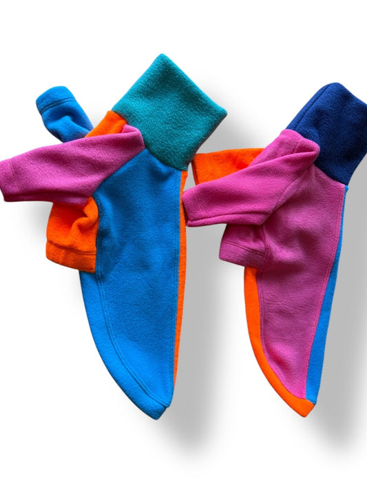 Fleece Jumper - Neon Colourblock