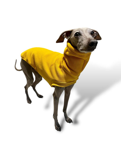 Open-Leg Fleece Vest - Yellow