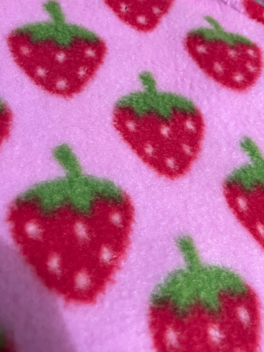 Fleece Vest - Strawberry Dream