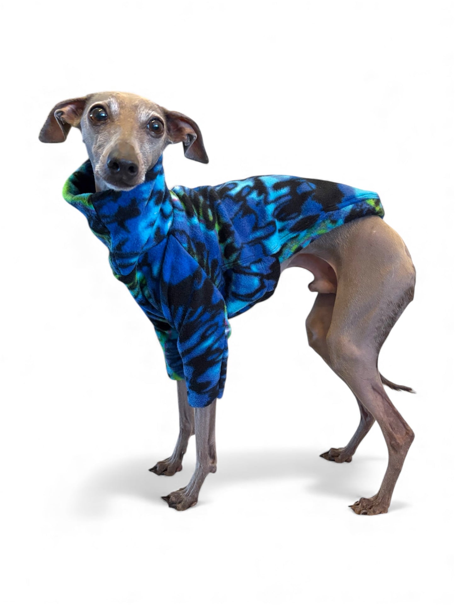 Fleece Jumper - Tie Dye Ammonite Swirls