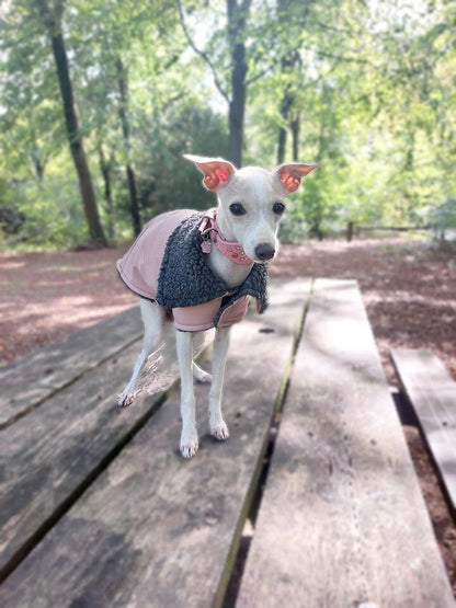 Rain Mac - Pink Submarines & Boucle Fleece Lining