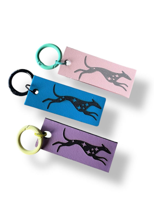 Leather Key Ring - Star Hound