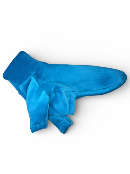 Sherpa Lined Fleece Jumper - Cyan Blue