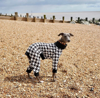 Scuba Jersey Suit - Dogtooth