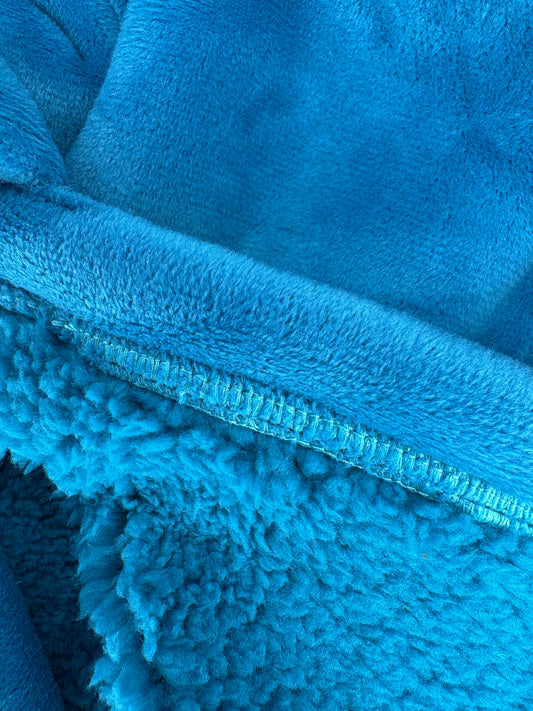 Sherpa Lined Fleece Jumper - Cyan Blue