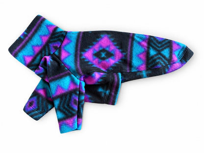 Fleece Jumper - Electric Aztec