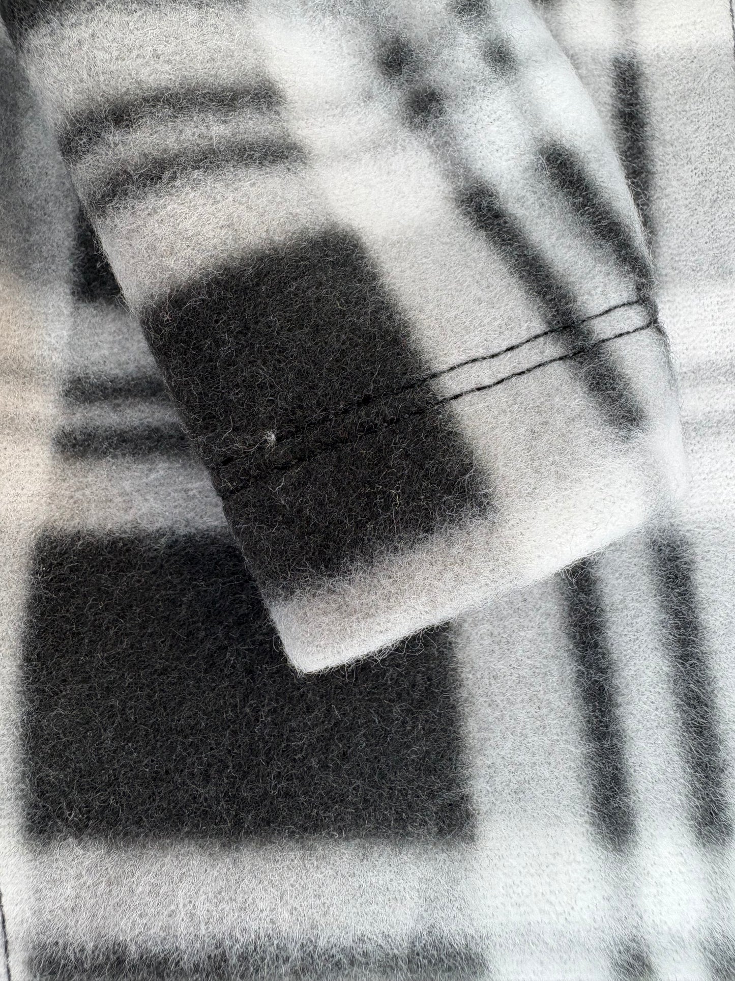 Lightweight Fleece Jumper - Black Check