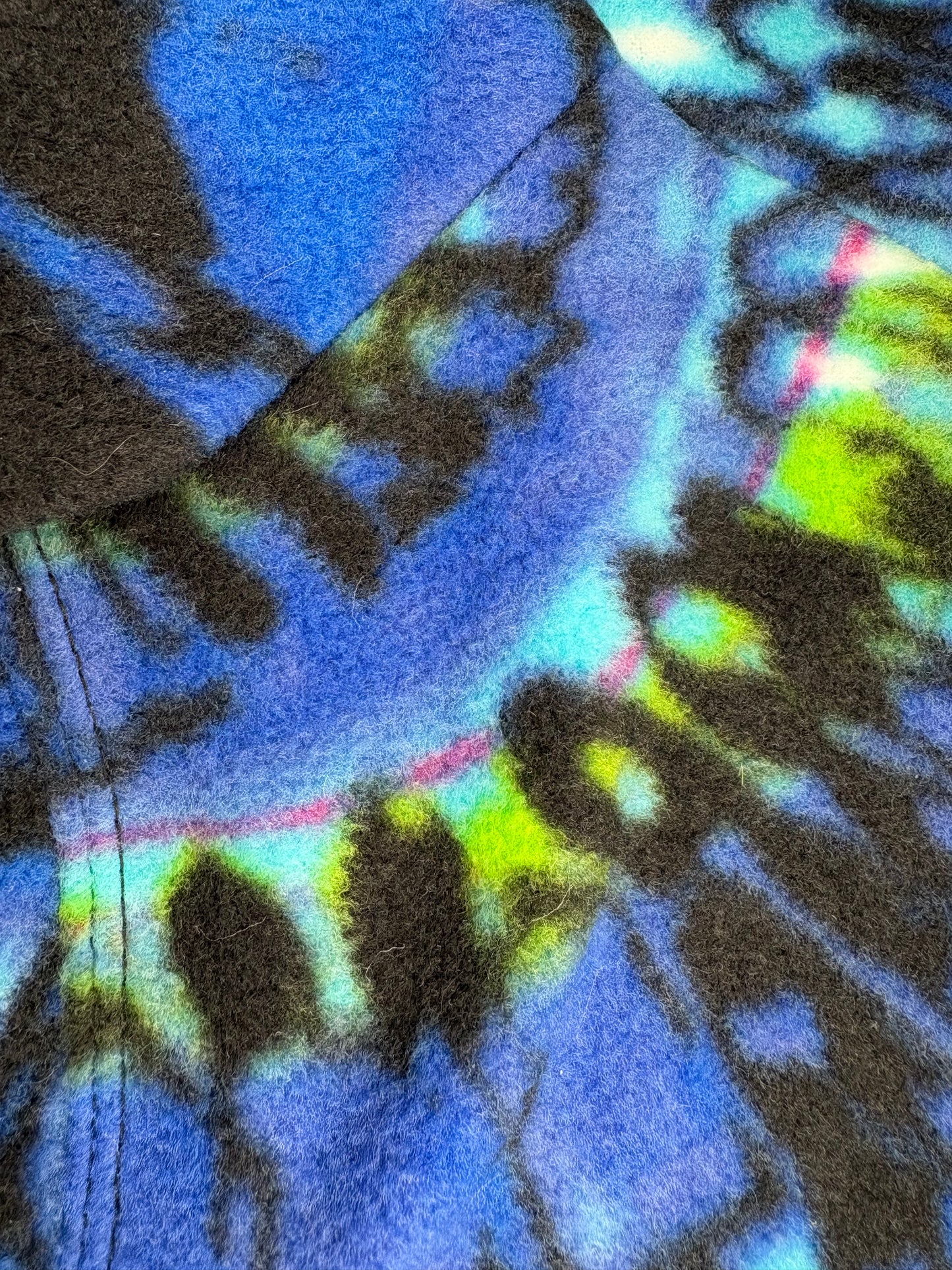 Fleece Jumper - Tie Dye Ammonite Swirls