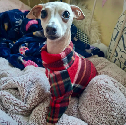 Fleece Jumper - Christmas Tartan