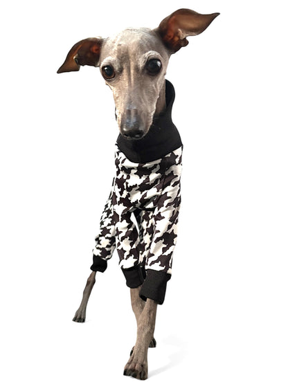 Scuba Jersey Suit - Dogtooth