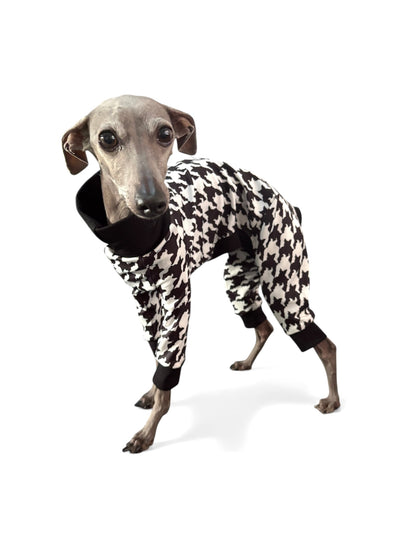 Scuba Jersey Suit - Dogtooth