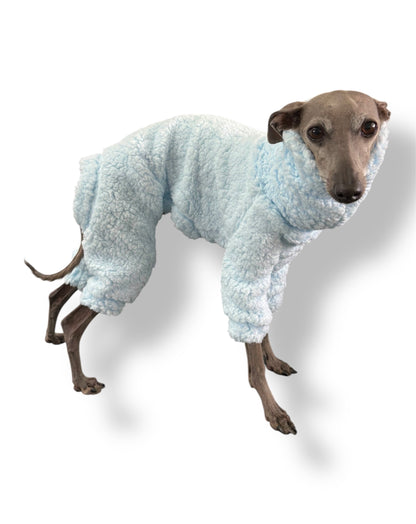 Cuddle Fur Fleece Suit - Baby Blue