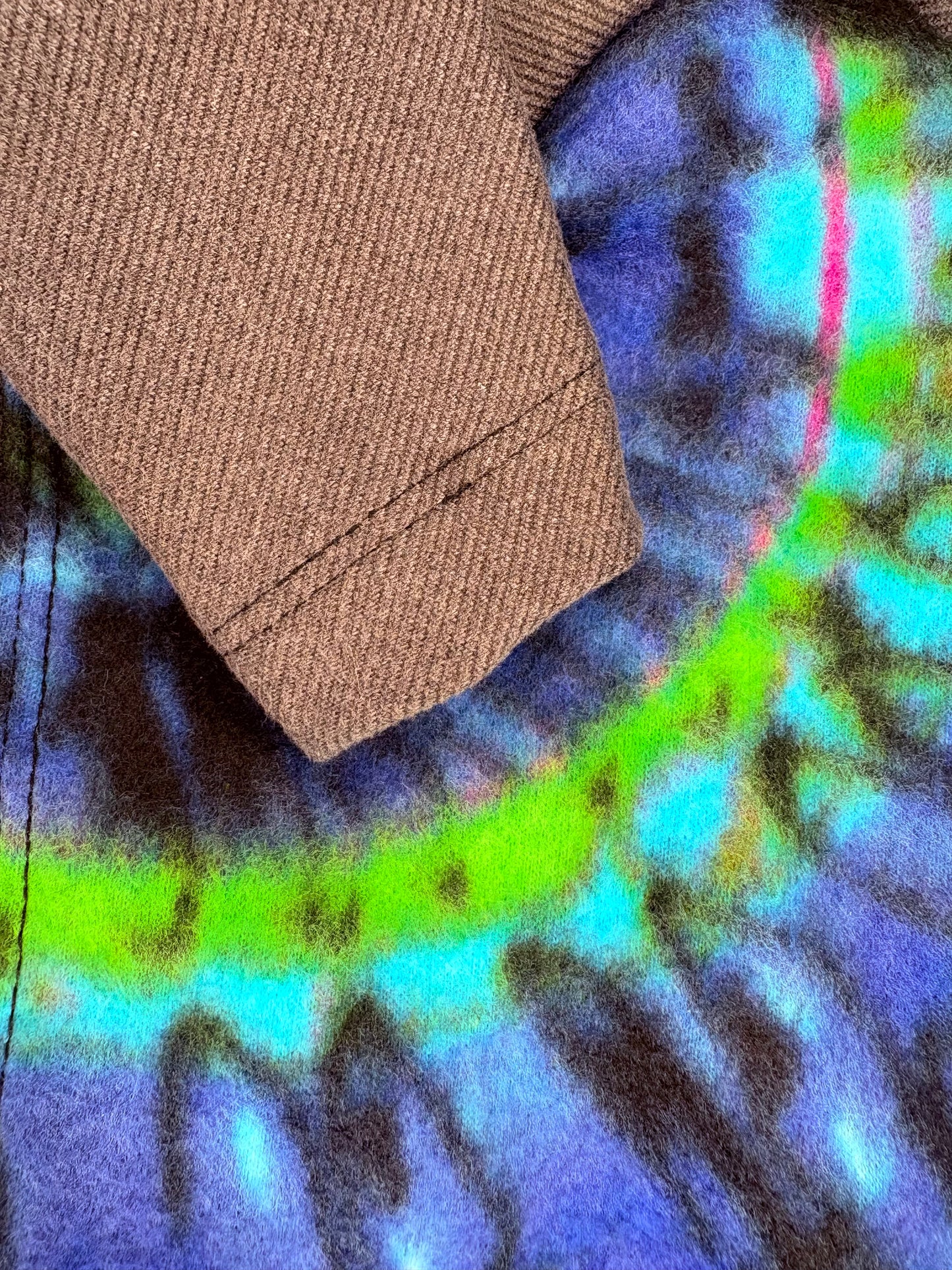 Fleece & Jersey Blend Jumper - Ammonite Swirl