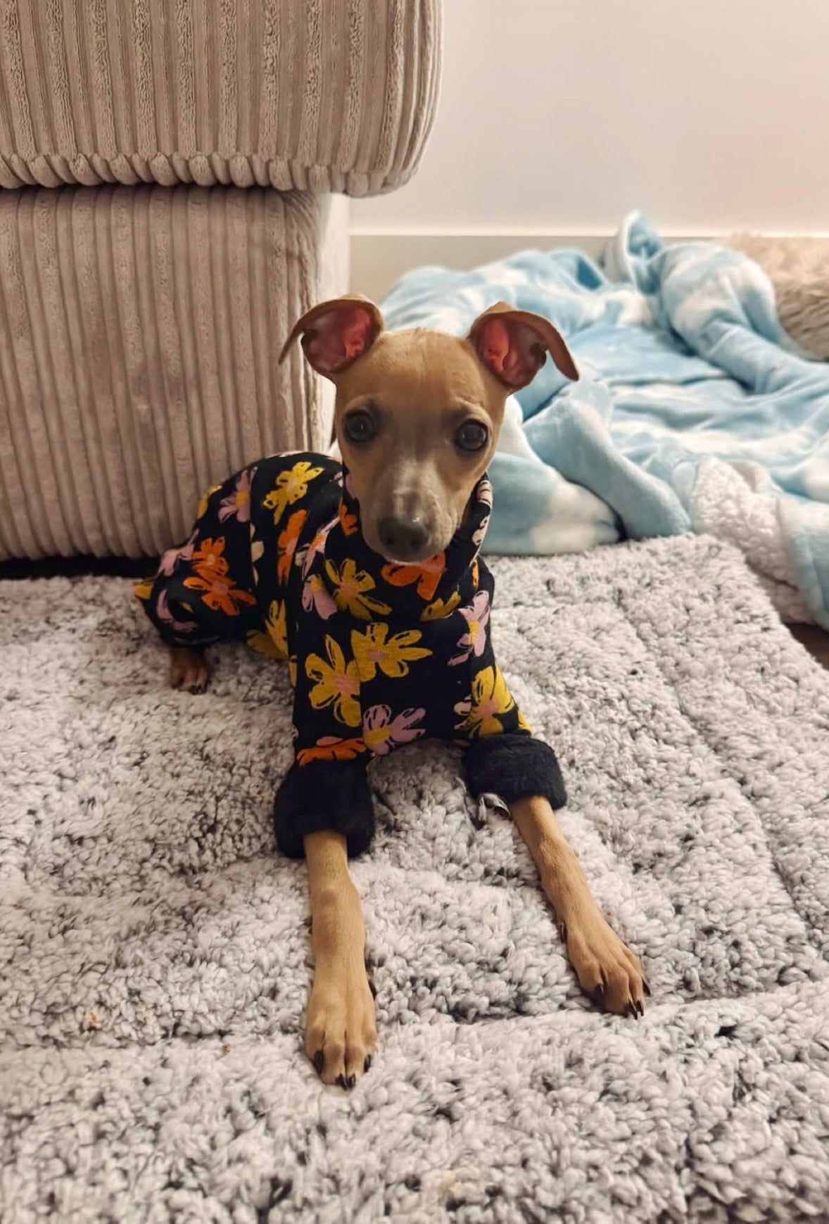 Fleece Lined Sweatshirt - Flower Power