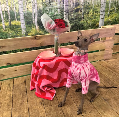 Fleece Jumper - Pink Tie Dye