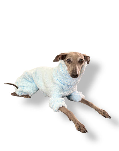 Cuddle Fur Fleece Suit - Baby Blue