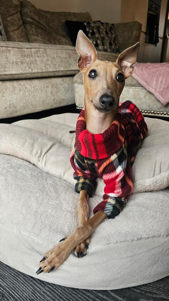 Fleece Jumper - Christmas Tartan