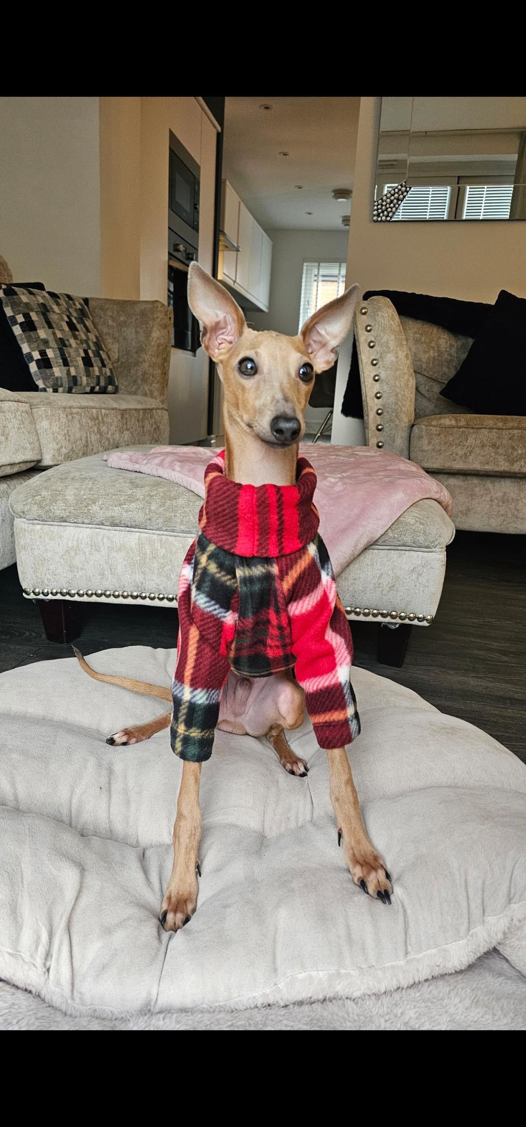 Fleece Jumper - Christmas Tartan