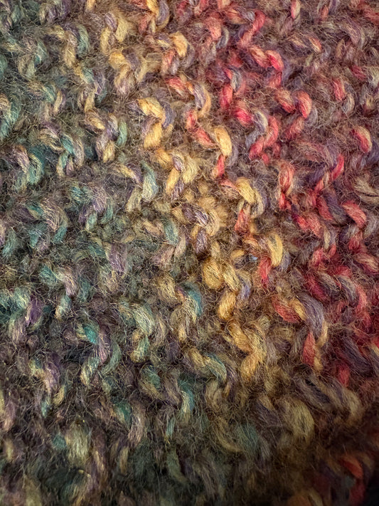 Knitted Coat - Button Up - Autumnal