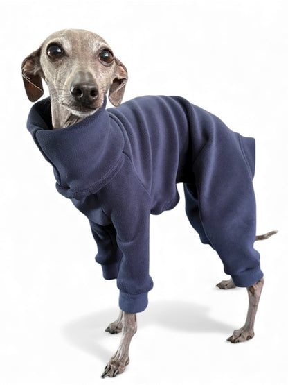 Ultra-Stretch Fleece Suit - Navy Blue