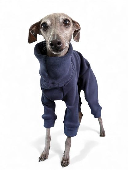 Ultra-Stretch Fleece Suit - Navy Blue