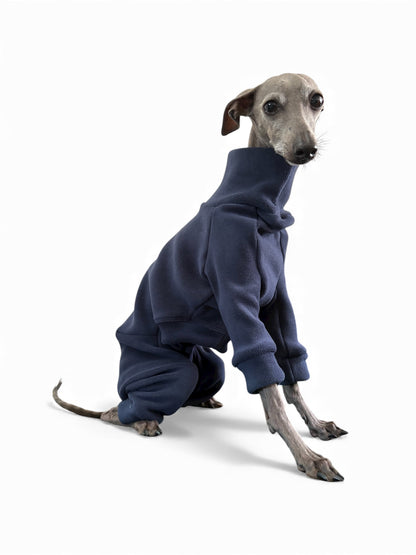 Ultra-Stretch Fleece Suit - Navy Blue