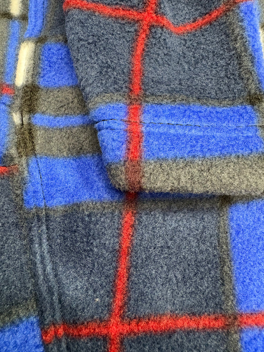 Fleece Jumper - Blue Plaid Tartan