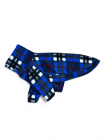 Fleece Jumper - Blue Plaid Tartan