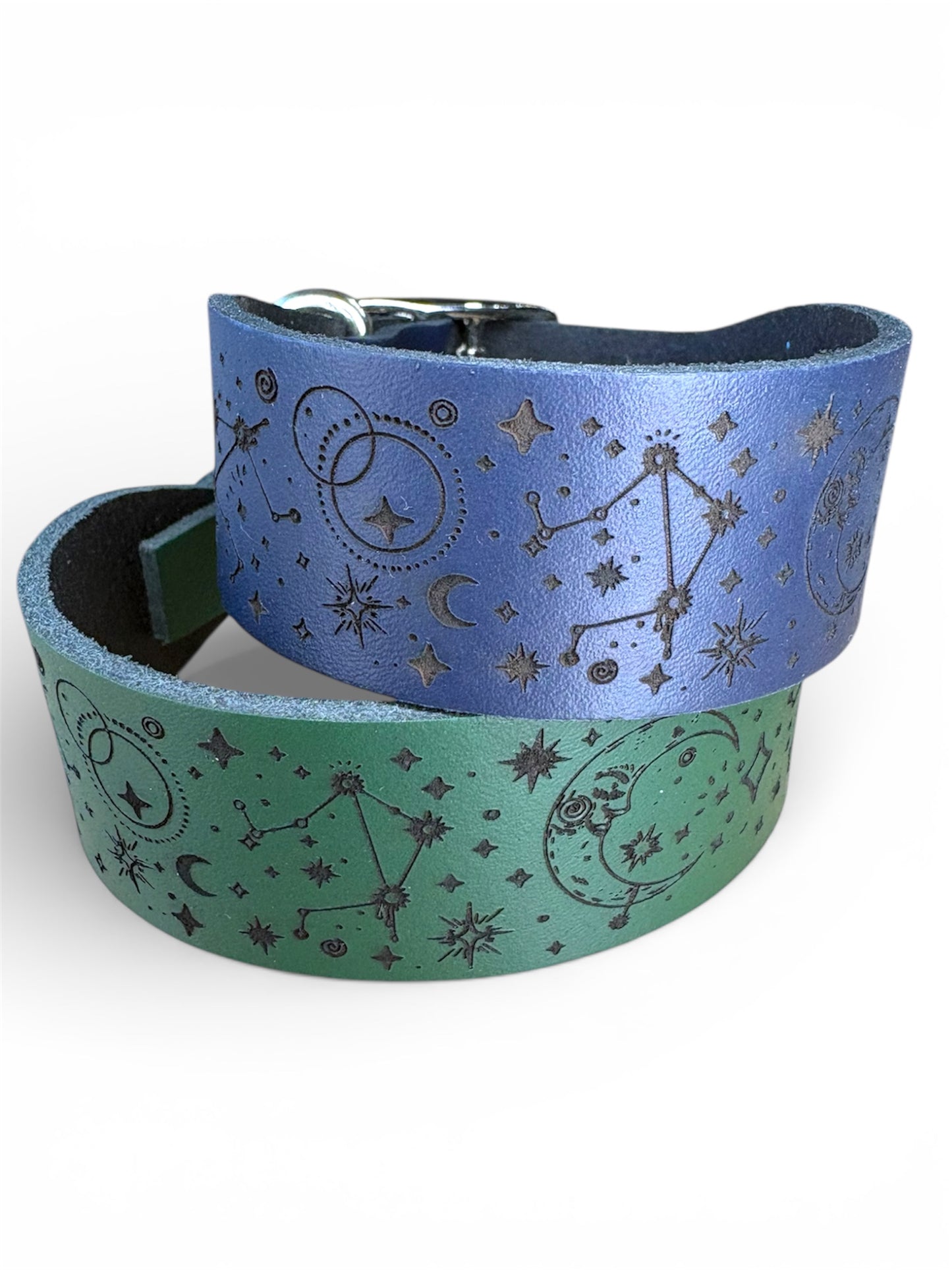 Leather Collar - Constellations