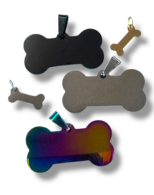 Engraved Dog Tags - Bones