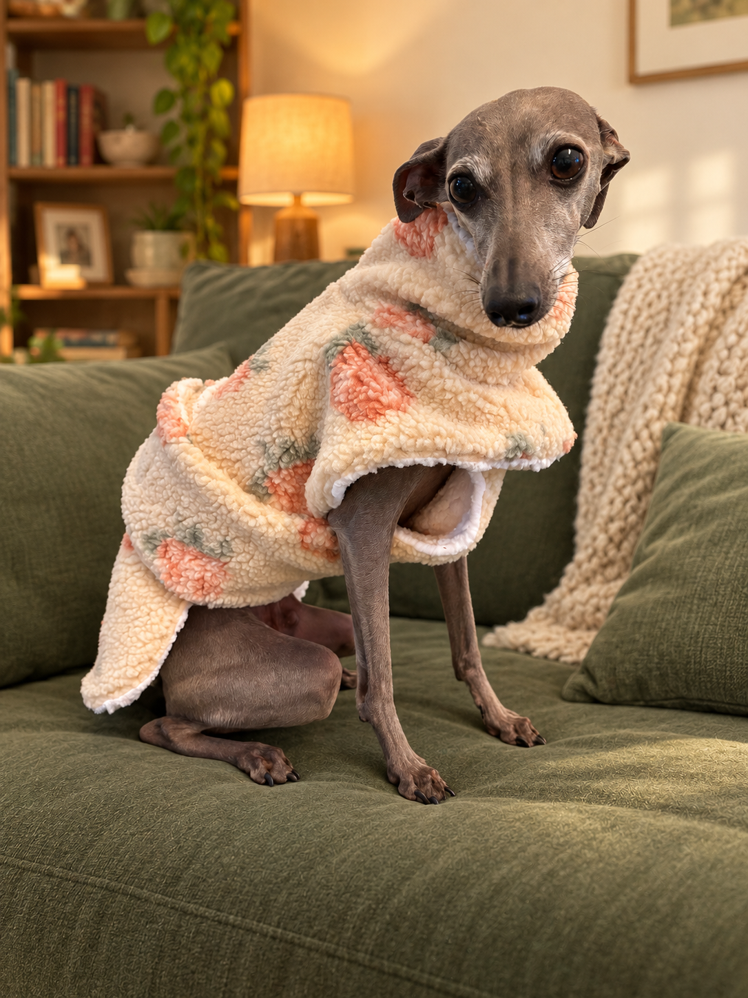 Dressing Gown - Rose Sherpa