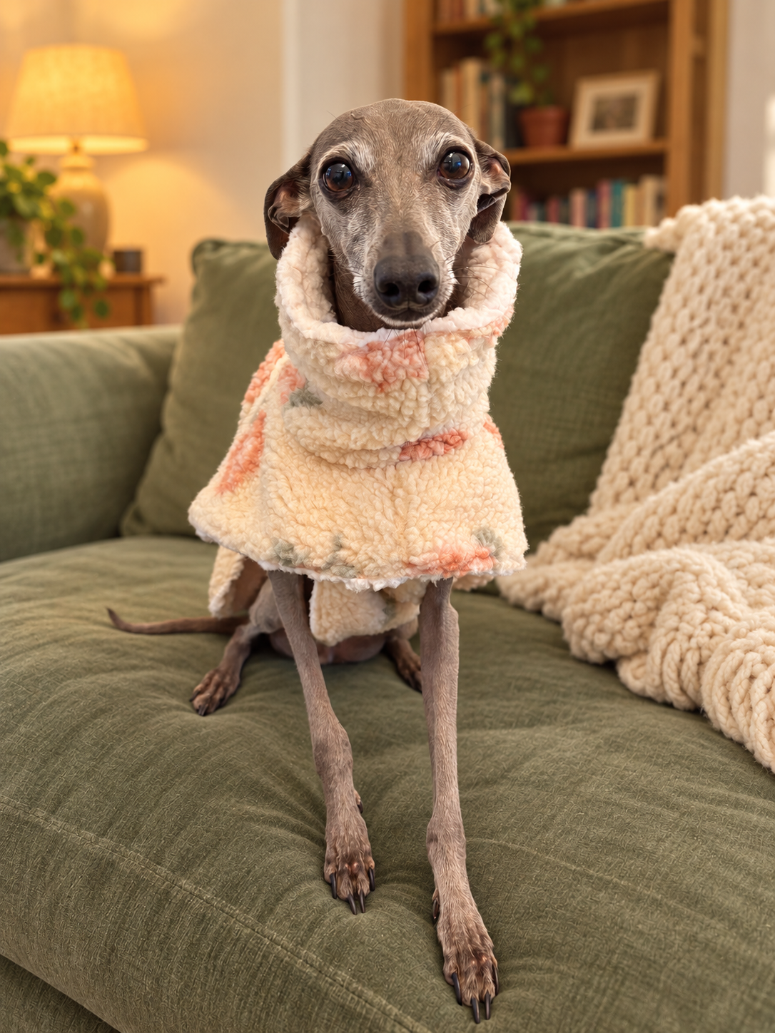 Dressing Gown - Rose Sherpa