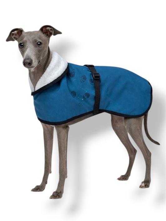 Waterproof Rain Mac - Petrol Skulls