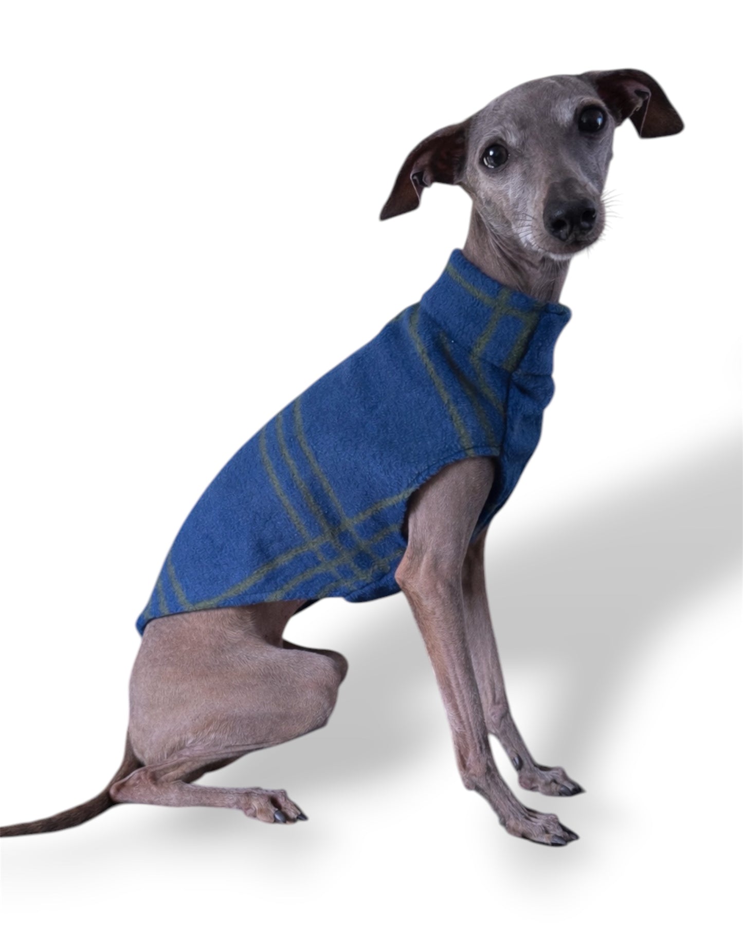 Fleece Vest - Blue & Green Plaid
