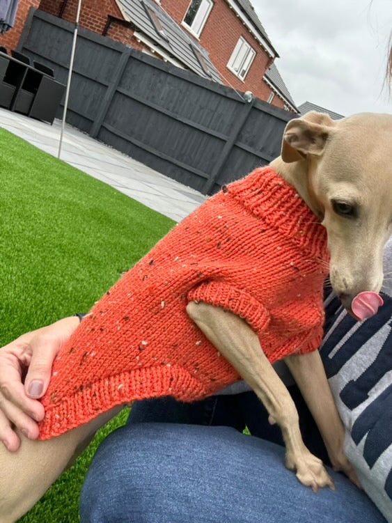 Knitted Jumper - Pumpkin Fleck