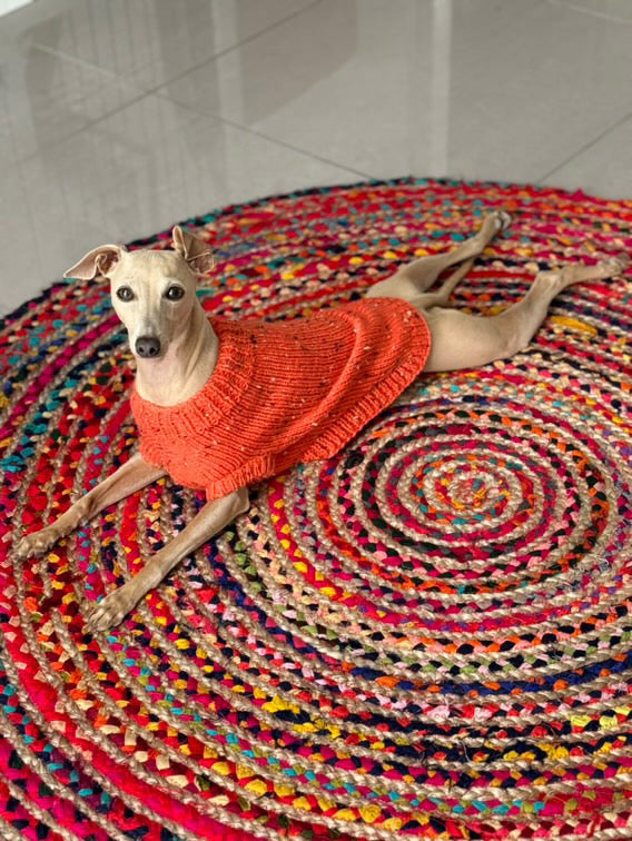 Knitted Jumper - Pumpkin Fleck