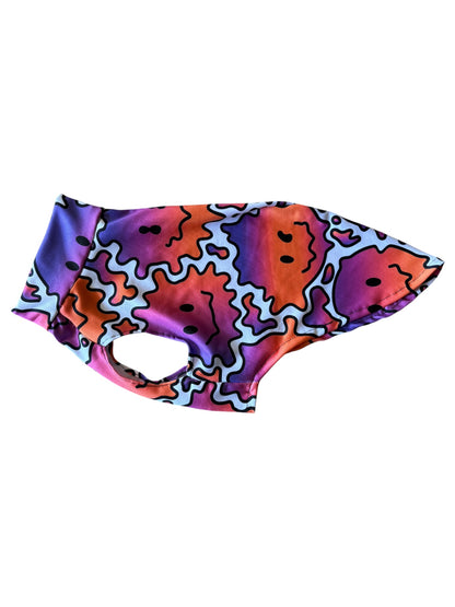 Scuba Jersey Vest - Acid Smileys