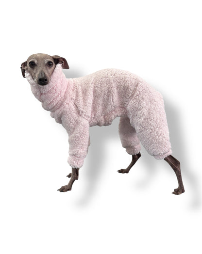 Cuddle Fur Fleece Suit - Baby Pink