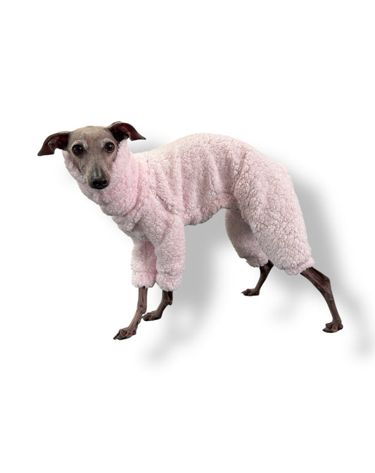 Cuddle Fur Fleece Suit - Baby Pink