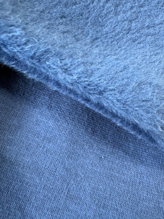 Fleece Lined Sweatshirt Jumper - Steel Blue