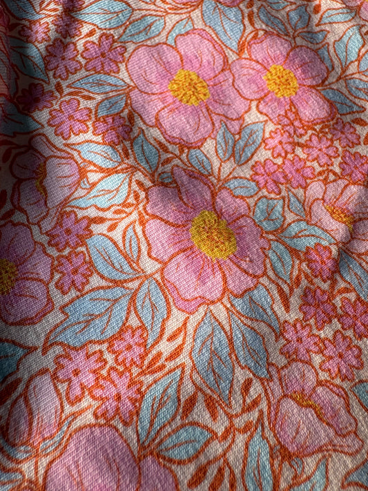 Jersey Vest - Pink Floral