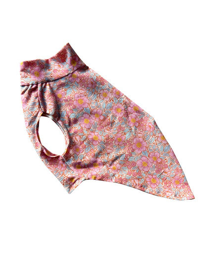 Jersey Vest - Pink Floral