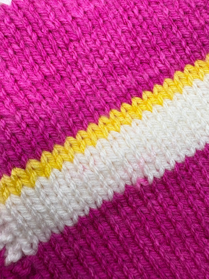 Knitted Jumper - Pink Stripes
