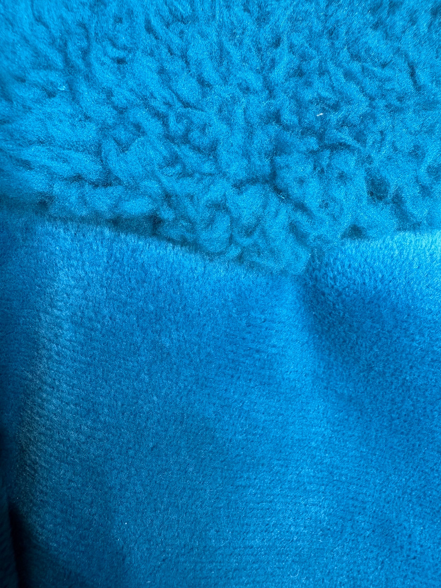 Sherpa Lined Fleece Vest - Cyan