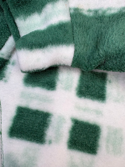 Fleece Vest - Green Check