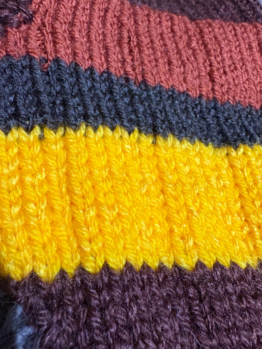 Knitted Jumper - Retro Orange