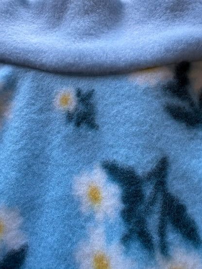 Fleece Vest - Blue Daisies