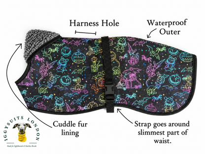 Waterproof Rain Mac - Halloween Spooks