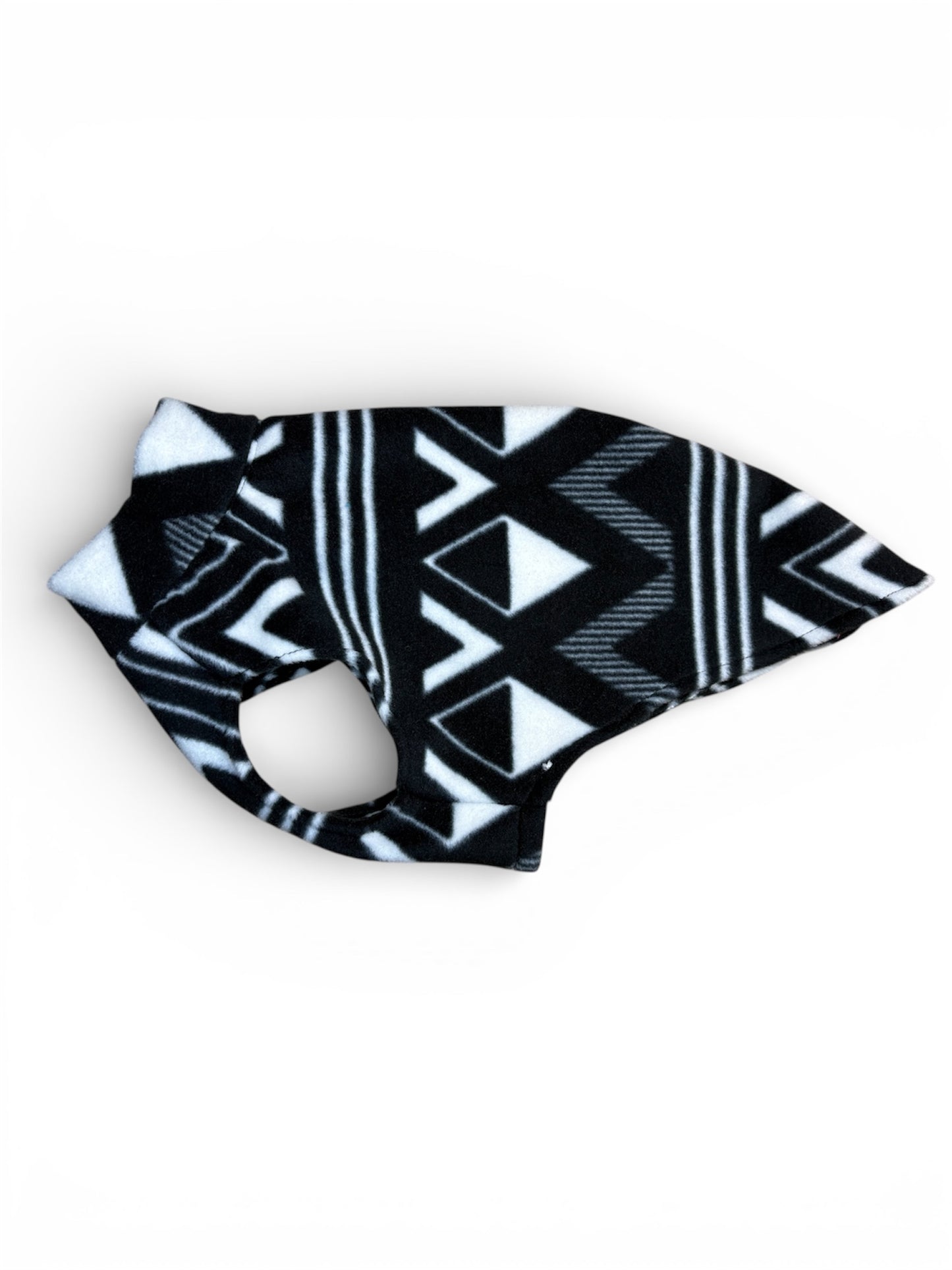 Fleece Vest - Aztec B&W