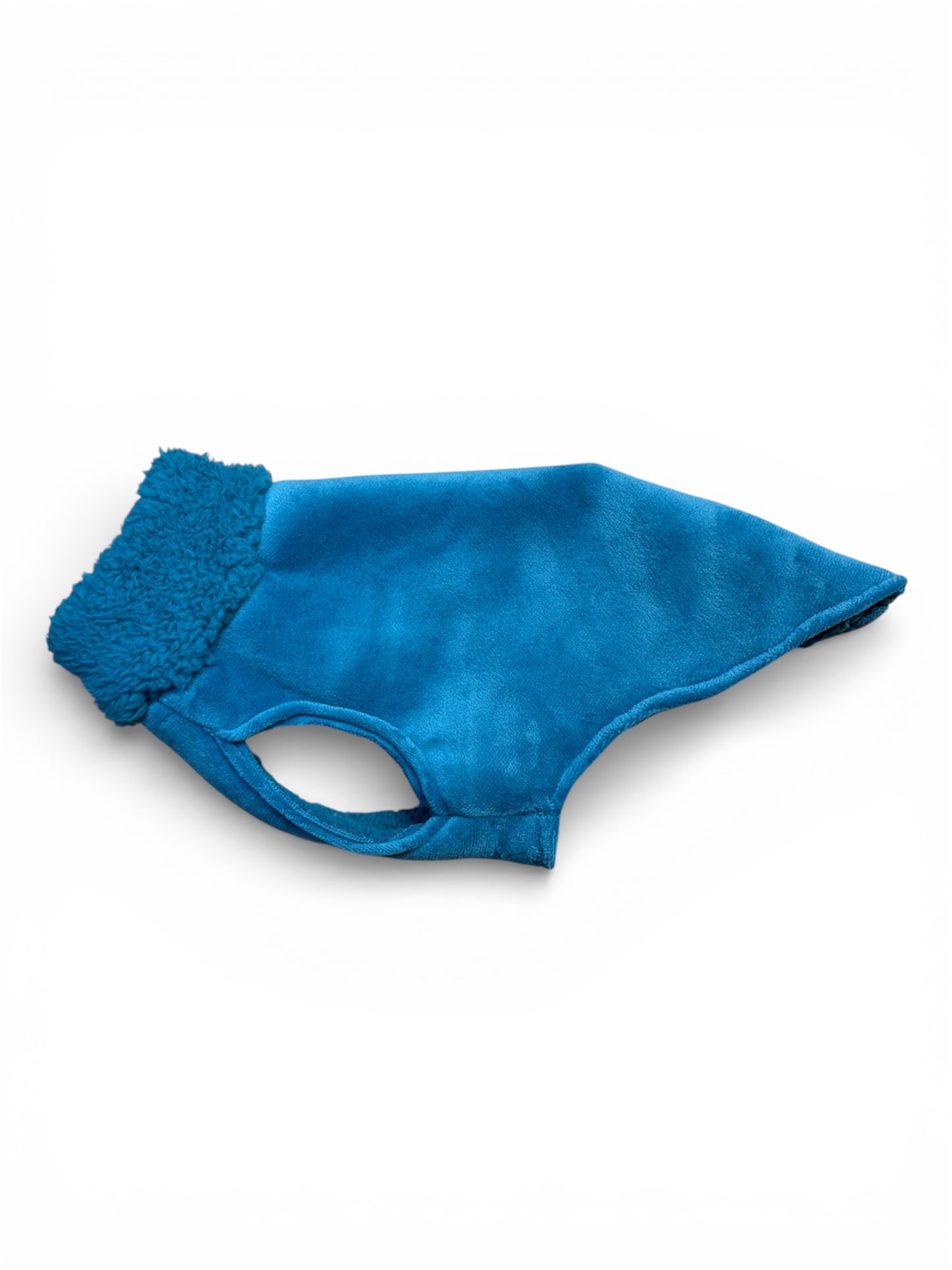 Sherpa Lined Fleece Vest - Cyan